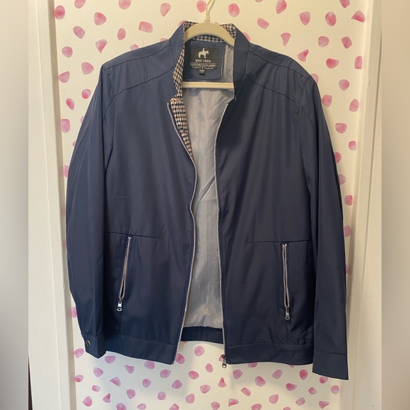 WEST LOUIS BUSINESS-MAN SPRING JACKET in Navy Blue Size Large - Picture 2 of 7